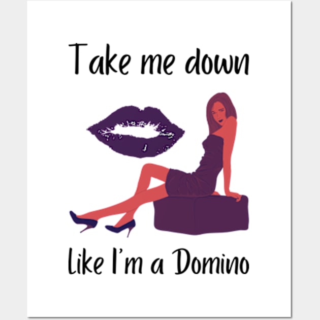 Take Me Down Like I'am a Domino Wall Art by Akbar Rosidianto shop